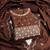 Brown sequins cotton semi stitched churidar dress-materials
