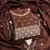 Brown sequins cotton semi stitched churidar dress-materials
