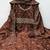 Brown sequins cotton semi stitched churidar dress-materials