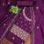 Purple sequins cotton semi stitched churidar dress-materials