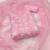 Baby-pink sequins organza semi stitched churidar dress-materials