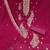 Magenta embroidered georgette semi stitched churidar dress-materials