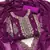 Purple embroidered georgette semi stitched churidar dress-materials