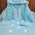 Sky-blue embroidered cotton semi stitched churidar dress-materials