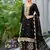 Black Chinnon Silk Embroidery Work Palazzo