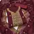 Maroon embroidered georgette semi stitched churidar dress-materials