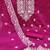 Pink embroidered cotton semi stitched churidar dress-materials