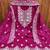 Pink embroidered cotton semi stitched churidar dress-materials