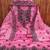 Pink embroidered cotton semi stitched churidar dress-materials