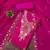 Magenta embroidered georgette semi stitched churidar dress-materials