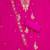 Magenta embroidered georgette semi stitched churidar dress-materials