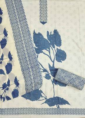 Multicolor printed cotton churidar dress-materials 2