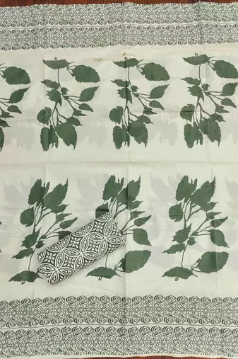 Multicolor printed cotton churidar dress-materials