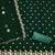 Green embroidered georgette semi stitched churidar dress-materials