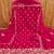 Magenta embroidered georgette semi stitched churidar dress-materials