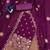 Purple embroidered georgette semi stitched churidar dress-materials