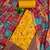 Yellow embroidered cotton semi stitched churidar dress-materials