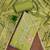 Green sequins cotton semi stitched churidar dress-materials