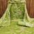 Green sequins cotton semi stitched churidar dress-materials