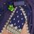 Blue embroidered georgette semi stitched churidar dress-materials