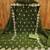 Green embroidered georgette semi stitched churidar dress-materials