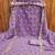 Lavender embroidered georgette semi stitched churidar dress-materials
