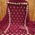 Maroon embroidered georgette semi stitched churidar dress-materials