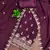 Purple embroidered georgette churidar dress-materials