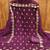 Purple embroidered georgette semi stitched churidar dress-materials