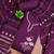 Purple embroidered cotton semi stitched churidar dress-materials
