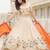 majestic off white sequnis silk lehenga set choli with dupatta with orange dupatta