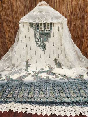 Multicolor sequins georgette churidar dress-materials 3