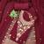 Maroon embroidered georgette semi stitched churidar dress-materials