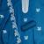 Blue embroidered cotton semi stitched churidar dress-materials