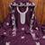 Purple embroidered cotton semi stitched churidar dress-materials