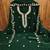 Green sequins georgette semi stitched churidar dress-materials