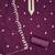 Purple sequins georgette semi stitched churidar dress-materials