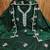 Green sequins cotton semi stitched churidar dress-materials