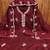 Maroon sequins cotton semi stitched churidar dress-materials