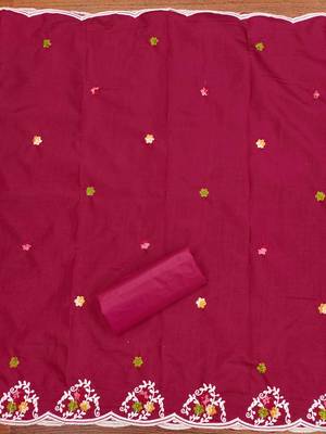 Maroon sequins cotton churidar dress-materials 4