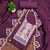 Purple sequins cotton semi stitched churidar dress-materials