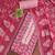 Pink printed cotton semi stitched churidar dress-materials