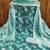Sea-green printed cotton semi stitched churidar dress-materials