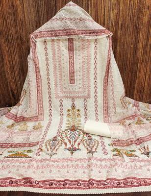 Multicolor sequins cotton churidar dress-materials 3