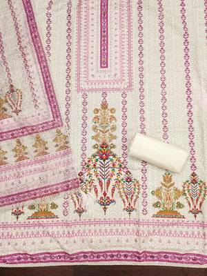 Multicolor sequins cotton churidar dress-materials 2