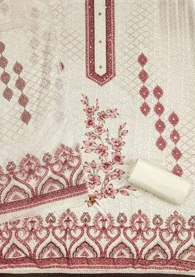Multicolor sequins cotton churidar dress-materials 2