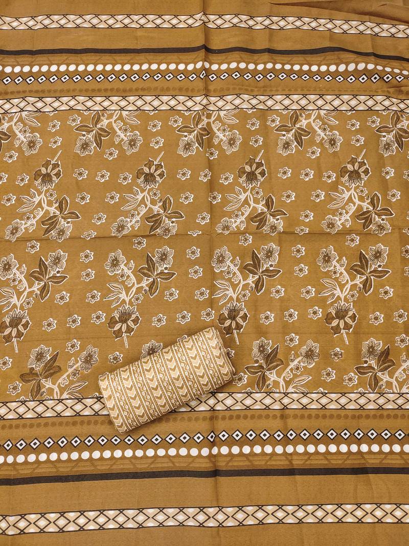 Multicolor sequins cotton semi stitched churidar dress-materials