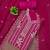 Magenta embroidered georgette semi stitched churidar dress-materials