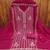 Magenta embroidered georgette semi stitched churidar dress-materials