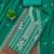 Sea-green embroidered georgette semi stitched churidar dress-materials